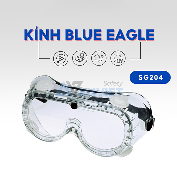 Kính bảo hộ chống hóa chất Blue Eagle SG204