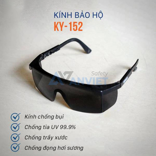 Kính bảo hộ chống bụi, chống va đập, chống vỡ vụn Kings KY152