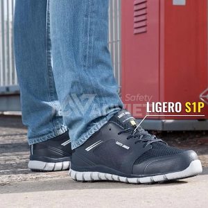 Giày bảo hộ thể thao siêu nhẹ Jogger Ligero S1P G115, Size 41 - Màu đen