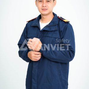 Áo khoác gió bảo vệ mùa đông in chữ Security BH14A, Size 6 (XL)