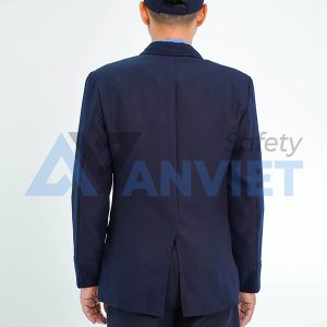 Áo vest bảo vệ BH13A dài tay màu xanh than lịch sự , Size L