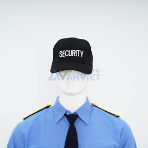 Mũ, nón lưỡi trai bảo vệ, vệ sĩ thêu chữ Security BH41, Màu đen chữ vàng