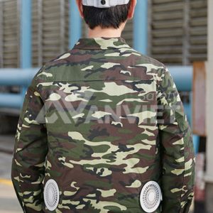 Áo điều hòa hai lớp AV12 màu rằn ri cao cấp, Size M - Áo + Bộ phụ kiện