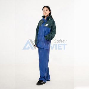 Áo mưa bộ nhựa K12 Sơn Thủy A06, Size L - Màu lam cải than