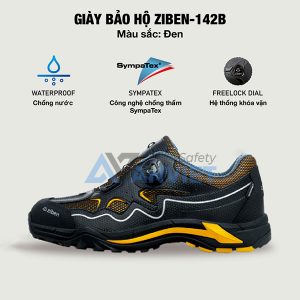 Giày bảo hộ Ziben 142B chống đinh, chống nước cao cấp, siêu bền, Size 41