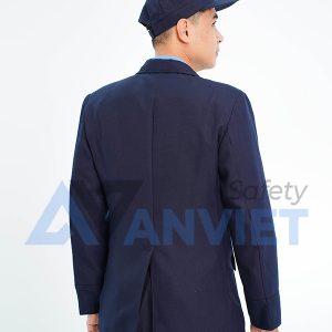 Áo vest bảo vệ BH13A dài tay màu xanh than lịch sự , Size L