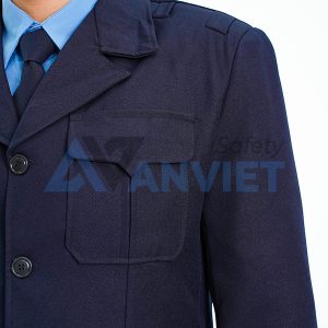 Áo vest bảo vệ BH13A dài tay màu xanh than lịch sự , Size L