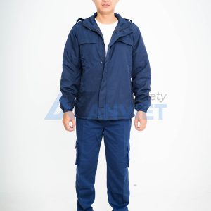 Áo khoác gió bảo vệ mùa đông in chữ Security BH14A, Size 6 (XL)