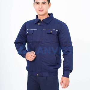 Áo điều hòa hai lớp cao cấp AV13 màu xanh dương, Size M - Áo + Bộ phụ kiện